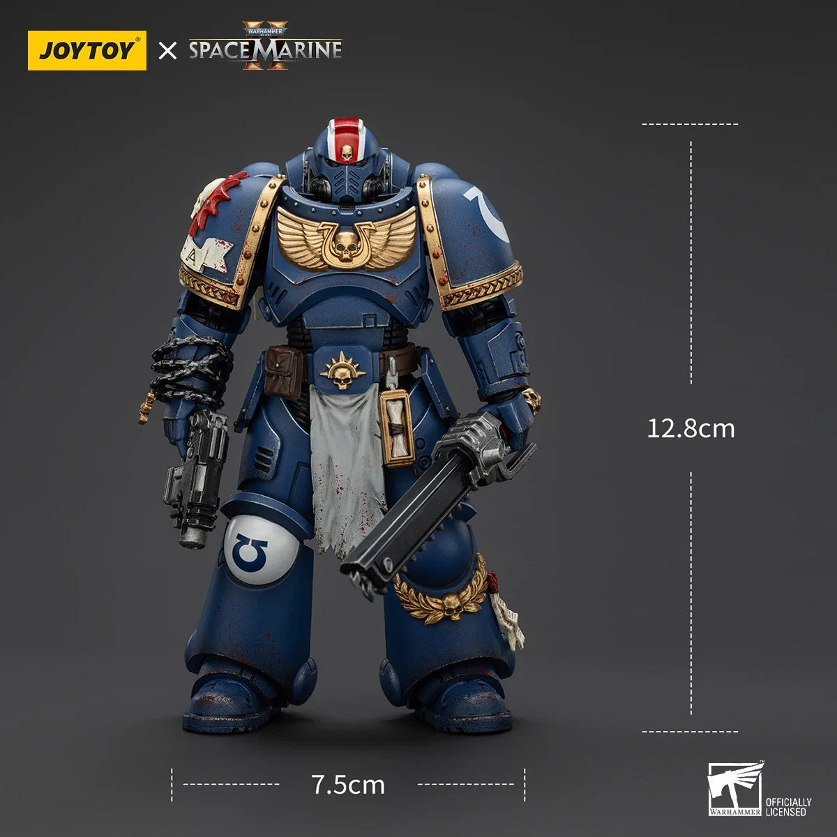 JOYTOY Warhammer 40K Action Figure 1/18 Uitramarines Lieutenant Titus Action Figure Gadriel Brother Chairon Joint Movable Model