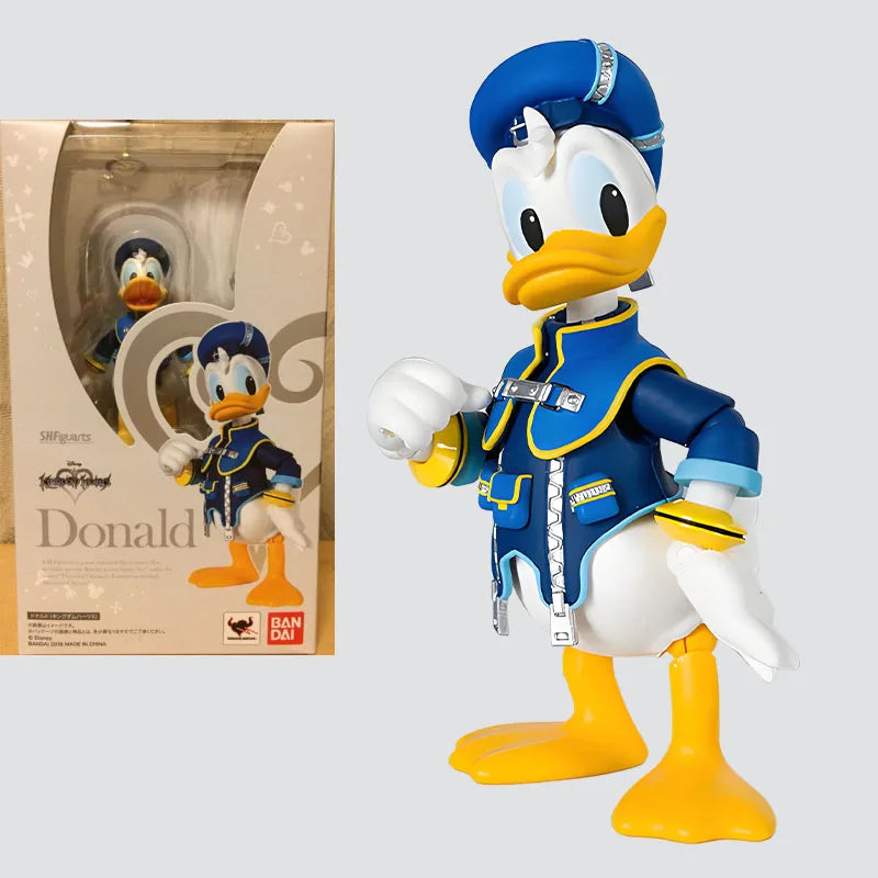 BANDAI GENUINE ORIGINAL SHF AMERICAN SERIES THE HEART OF THE KINGDOM 2 SOLA GOOFY DONALD  Action Figure Toys For Boys Girls