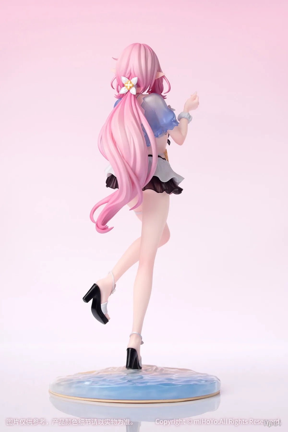 23CM Elysia Figure Anime Honkai Impact 3rd Cute Desktop Swimsuit Beach Model Desktop Toy Gift Collection Ornaments PVC
