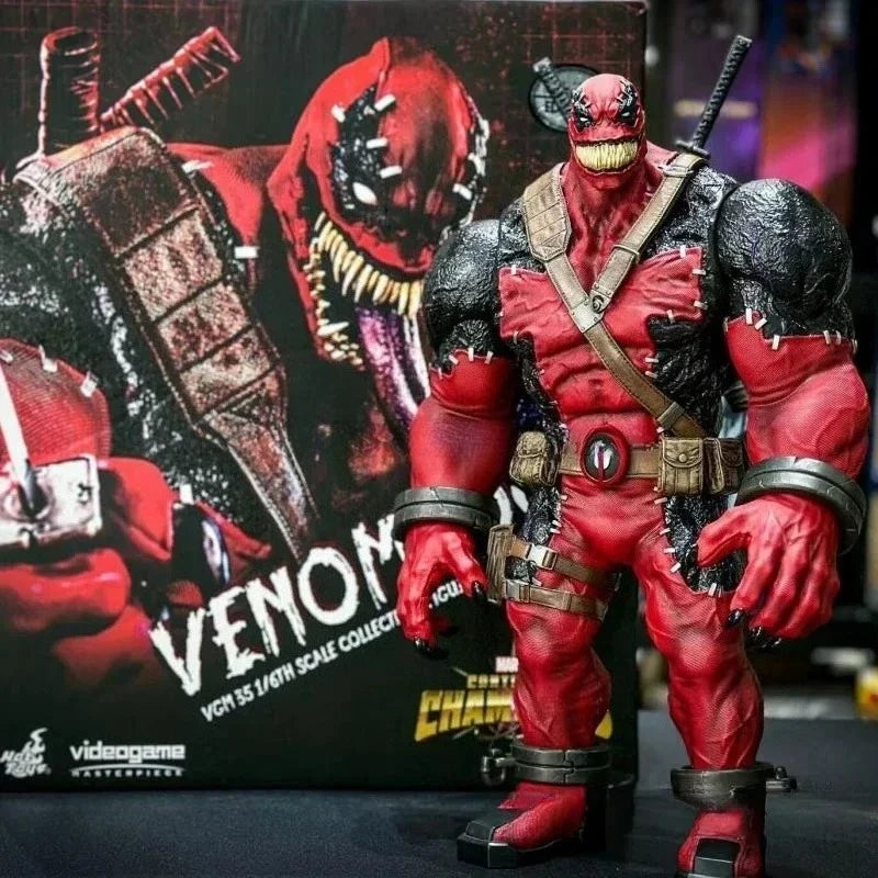 Original Marvel Venom Pool Action Figure Toy Movie Character Portrait Model 1:6 36.5cm Collectible Gift in Stock