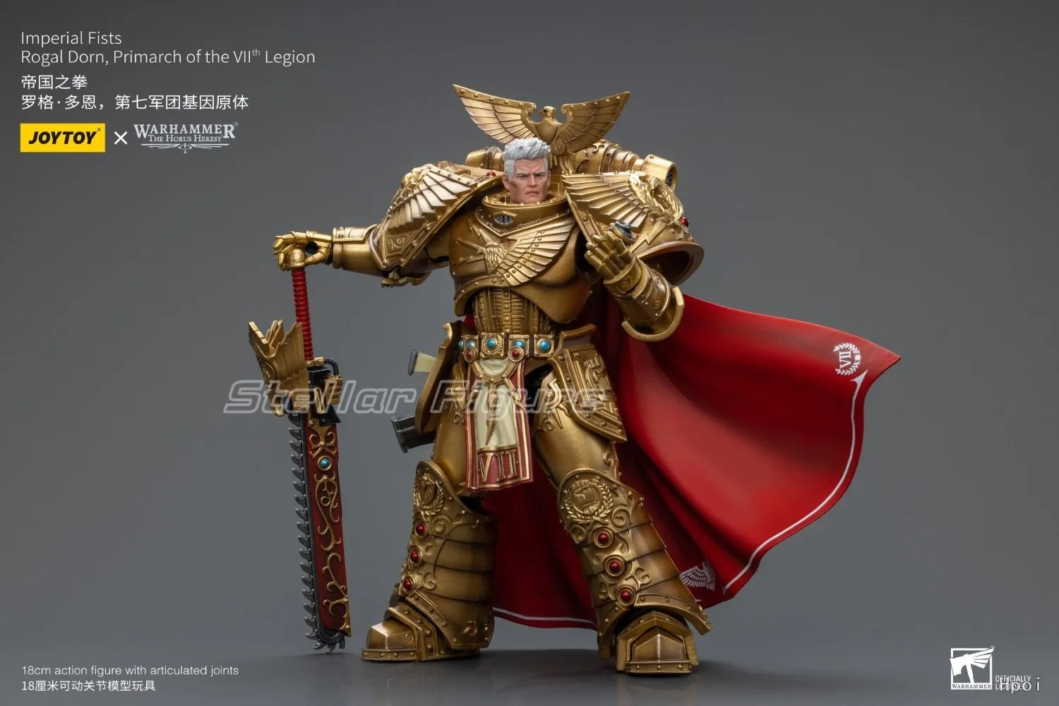 【SF】JOYTOYS 1/18 Action Figure Imperial Fists Rogal Dorn Primarch of The Vl Legion Model Toys Gifts Collection Ornaments