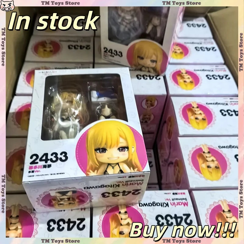 My Dress Up Darling Anime Figure 2433 Kitagawa Marin Figurine Q Version Nendoroid Ornaments Collectible Model Toys Gift IN STOCK