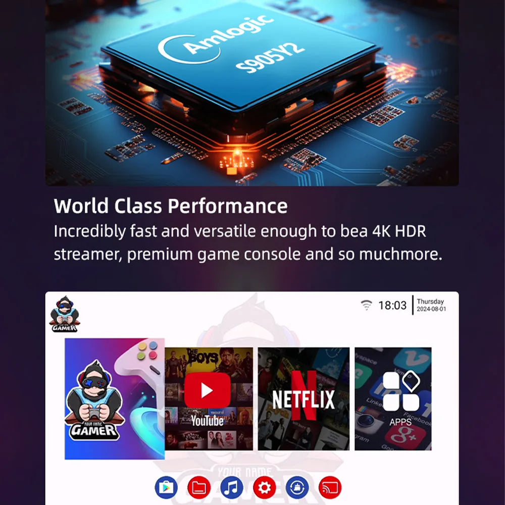 Dual System TV Game Stick G1 3D Retro Video Games Console Android 13.0 28000+games 64G 10K HDR Home Player Wifi TV Children Gift