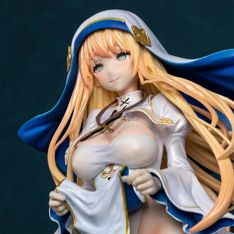 26cm Sister Charlotte In Sacred White Japanese Cartoon Figures Game Models Statue Girl Models Boys Collectible Ornament Doll Toy