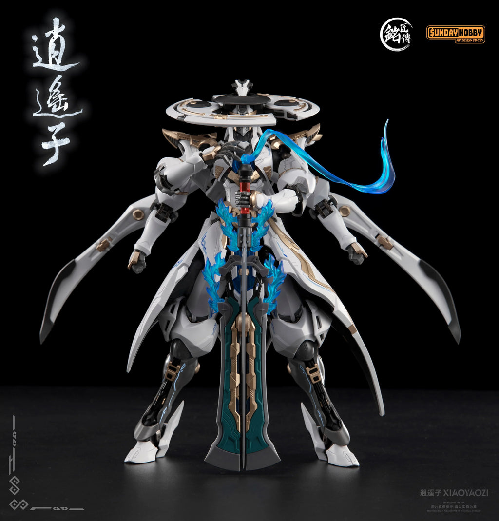 In Stock 22cm 1:100 Sunday Hobby Mingjiang Biography Xiaoyaozi Action Figure Cultivator Guochuang Mecha Assembly Model Genuine