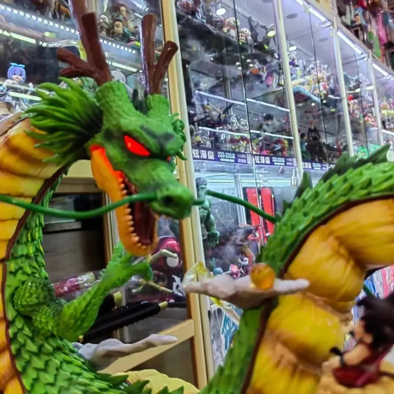 50cm Anime Dragon Ball Z Shenron Figure with Goku Figurine PVC Action Figures Shenlong DBZ Collection Desktop Display Gift Toy