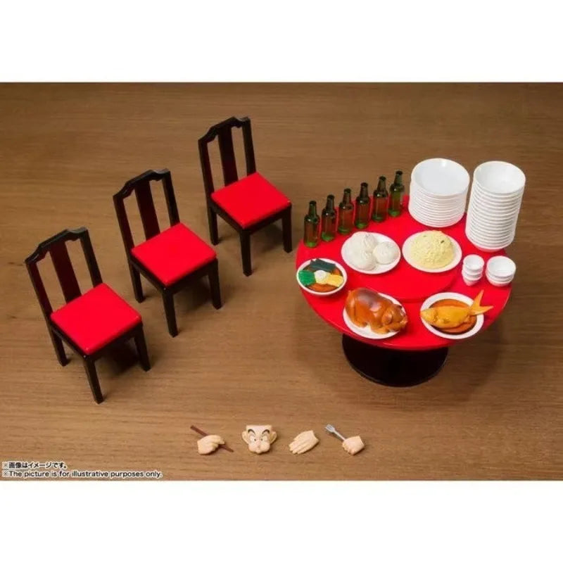 Bandai Dragon Ball Sun Wukong SHF Dinner Table Eight Fill Set Mobile Figures Mock Play Peripherals Toys Collection Gifts