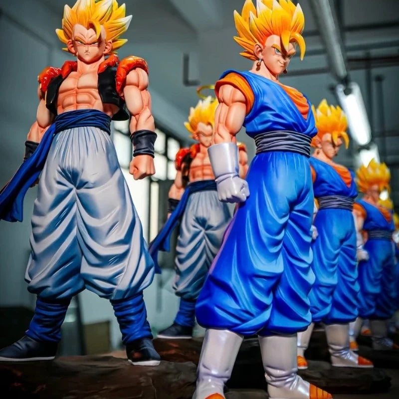 Jt Statue Anime Dragon Ball Vegetto Figure Gogeta Statue With Base Super Saiyan Action Figures Collection Model Toys Gifts