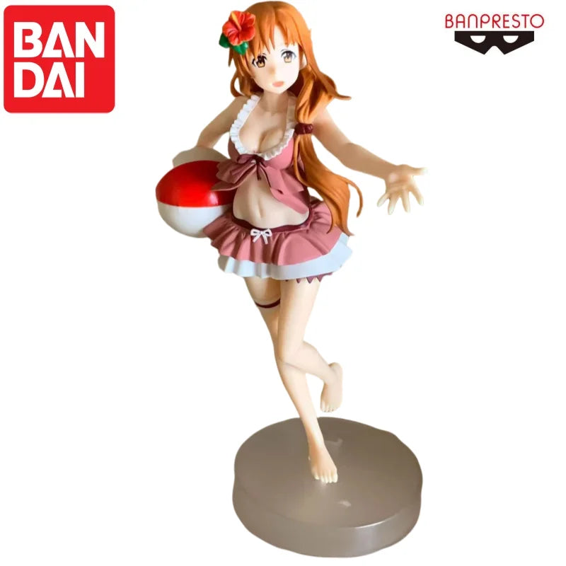 Bandai In Stock Original Banpresto Yuuki Asuna Doll Brand New Boxed Action Figure Animation Peripherals Anime Characters Garage