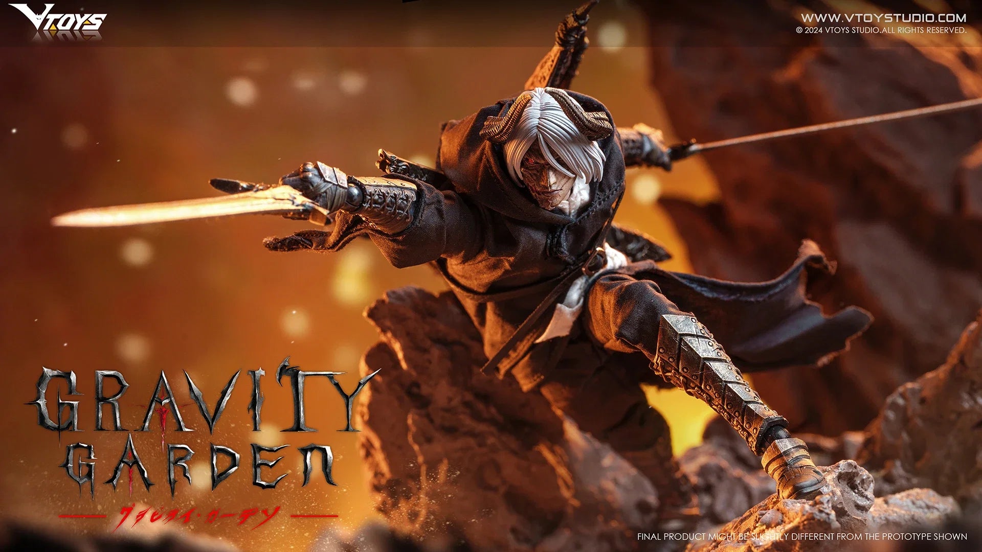 VTOYS VSD009 Gravity Garden Dragon's Breath Hunter 1/12 Scale Action Figure Anime Model Trendy Toys Desktop Doll Collectibles