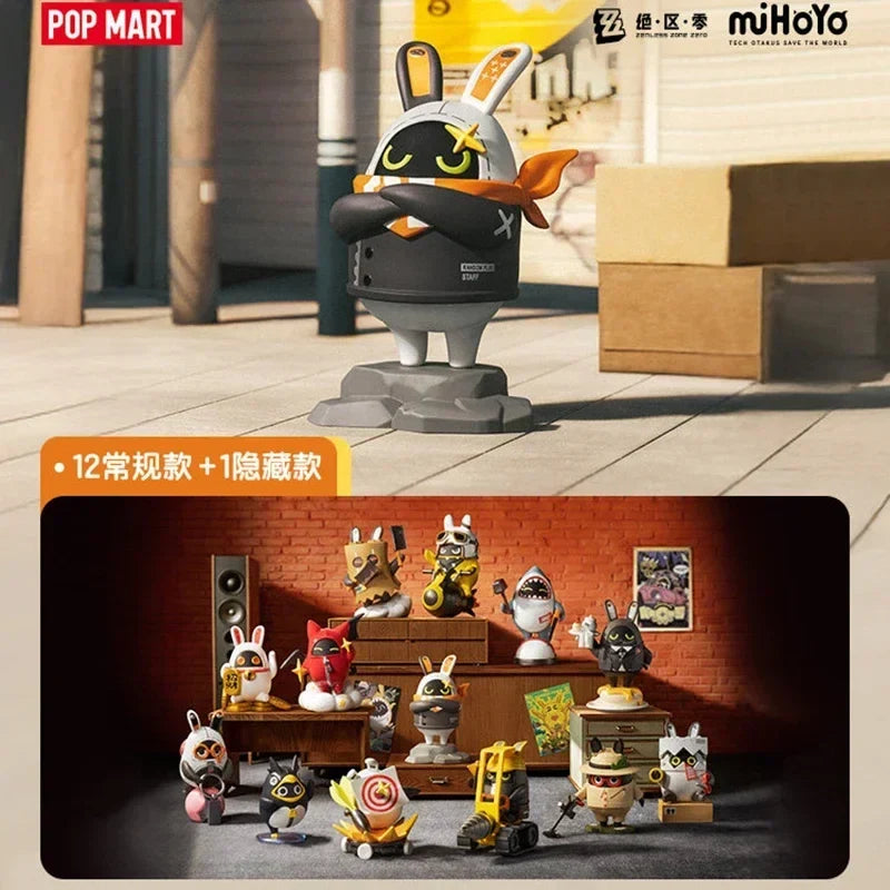 POPMART Zenless Zone Zero Bonmu Party Series Blind Box Mystery Box Guess Bag Toys Doll Anime Figure Desktop Ornaments Collection