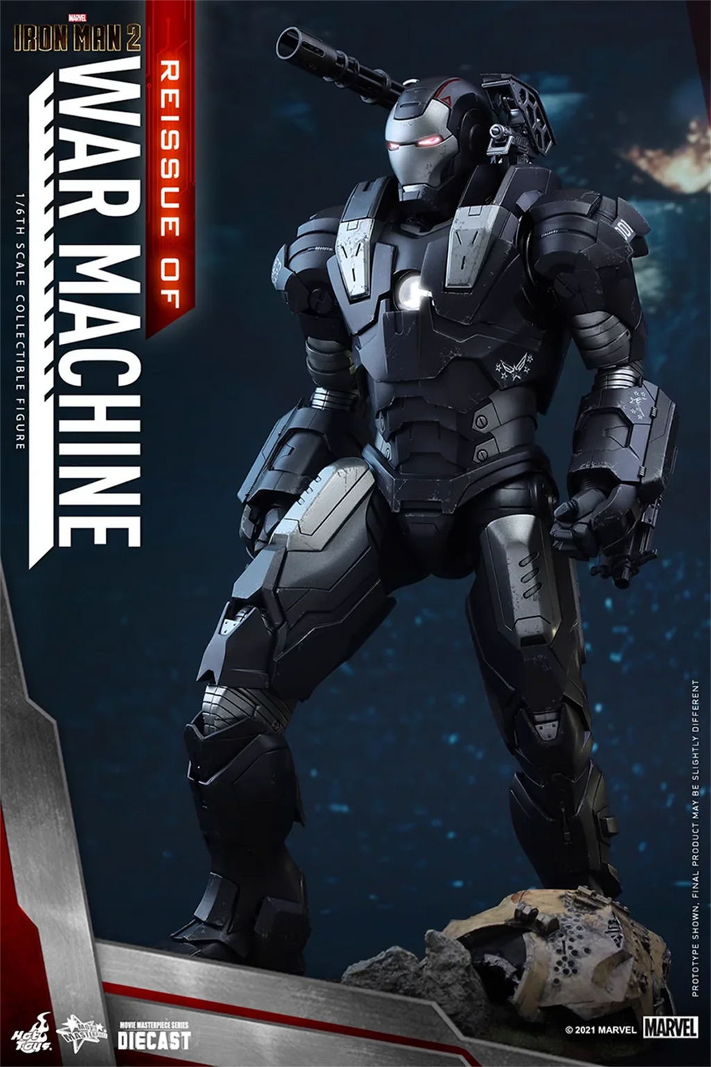Original HOTTOYS 1/6 Die-cast Alloy MMS331 D13B Iron Man 2 War Machine MK1 Action Figure Model Toys Collection Scene Ornaments