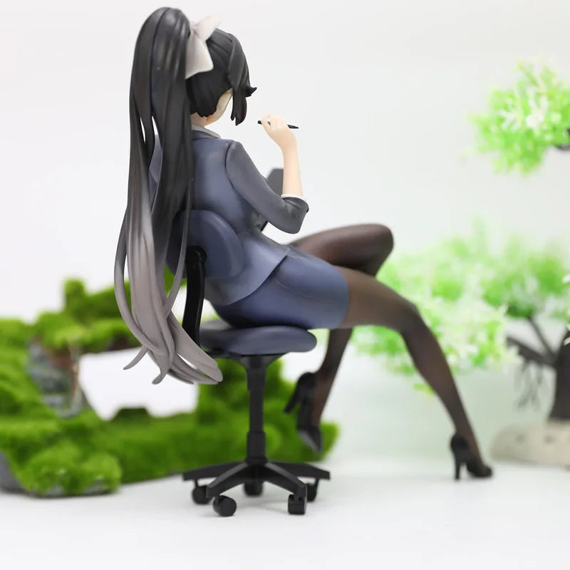 Azur Lane Takao Secretary Office Style Anime Figure Collectible Model Toy Desk Shelf PC Case Decoration Anime Fans Collection