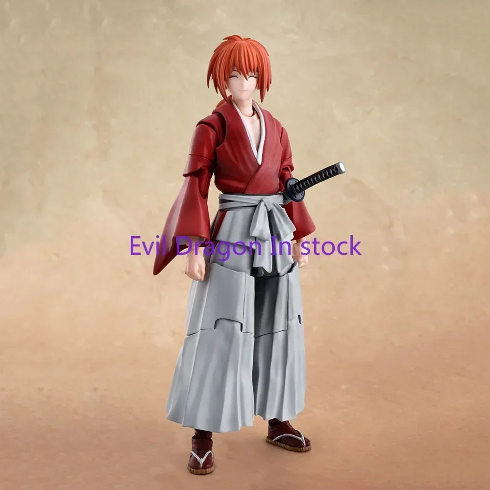 100% Original Bandai Sh Figuarts Shf Himura Kenshin Action Figures Anime Model Toys Figura Collection Gifts in Stock