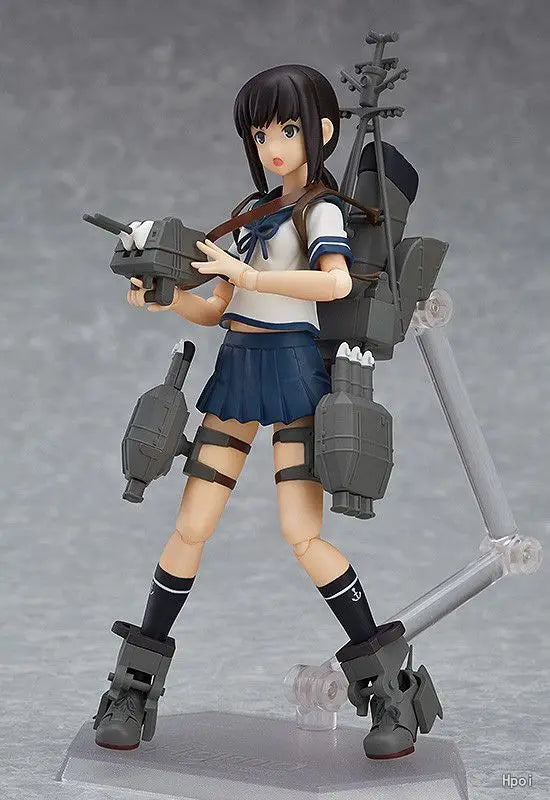 Original Max Factory Figma#348 Fleet Collection Fubuki Anime Figure Model Toy Gift Collection