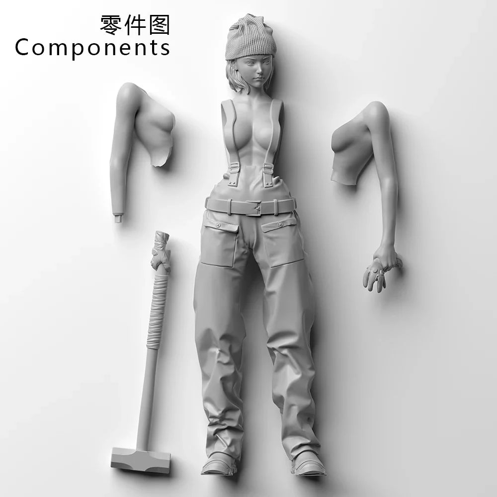 OceanCosmos miniatures, Original, EDGE GIRL, Sexy Girl, Resin unpainted Model kit figure GK