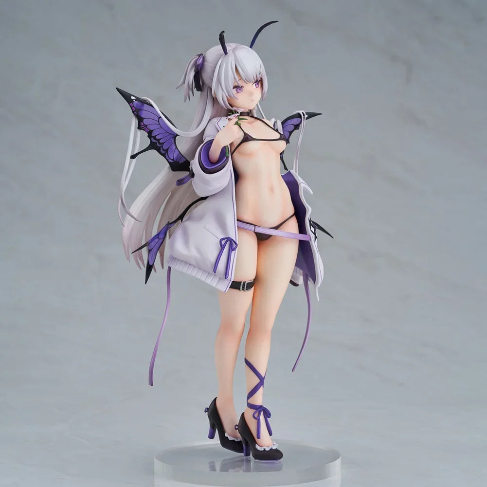 Anime Bechuania Figure Butterfly Girl Standing Desktop Ornament PVC Action Adult Figure Connecting Bechuania Model Gift Toy 23cm