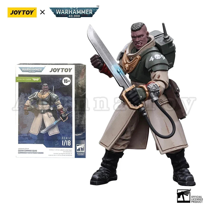 JOYTOY 1/18 Action Figure 40K Cadian Command Squad Anime Military Model Toy