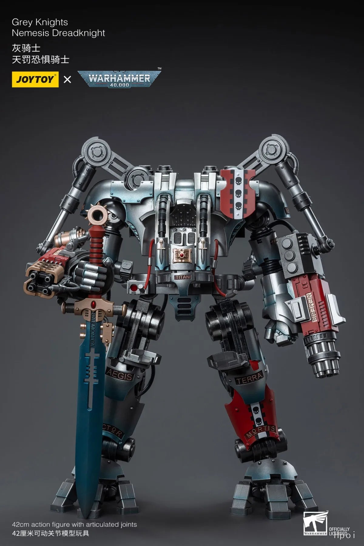 In Stock Original JOYTOY Warhammer 40K Grey KnightsNemesis Dreadknight Action Figures Model Toys Gifts Collection