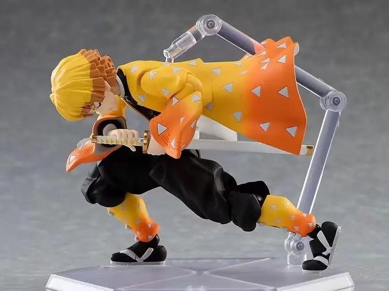 15cm Demon Slayer Anime Figures Agatsuma Zenitsu Action Figure model Doll Collection Toys Gifts
