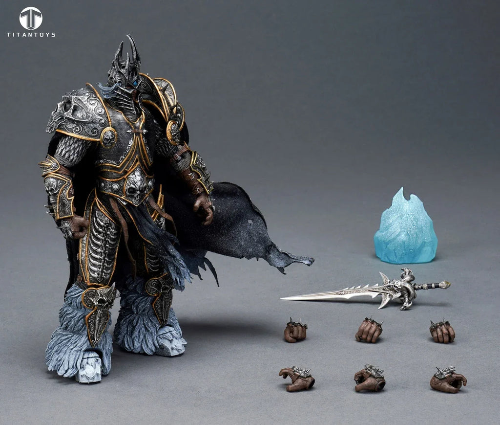 Auf Lager Original Titan Toys T001 Frostritter Lichkönig 1/12 Actionfigur Soldat Anime Modell Statue Sammlung Spielzeug Geschenke