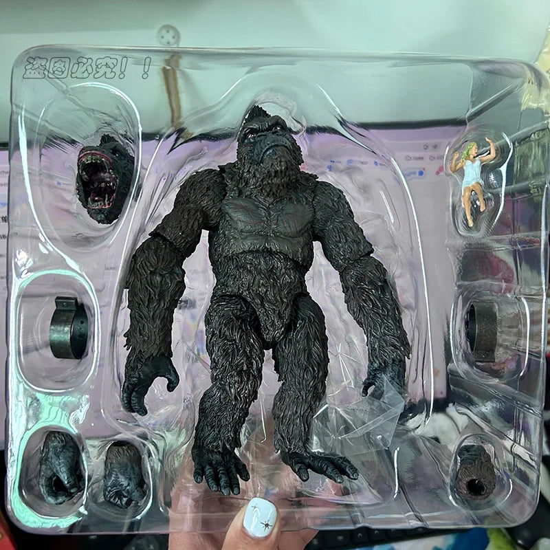 NECA King Kong Articulated Godzilla Figure SHM Kingkong Figure Movie Monkey King Kong Action Figure Model Collectible Toys Gifts