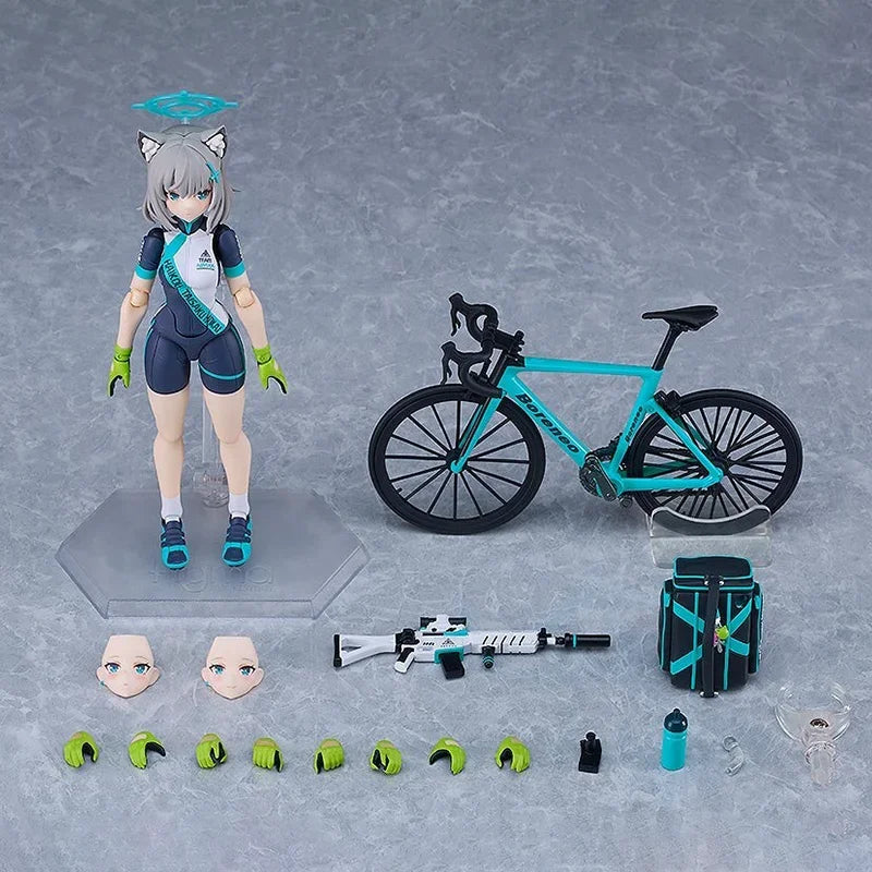 Original Max Factory Blue Archive Sunaookami Shiroko Figma #644-DX Cycling DX Edition Anime Garage Kit Action Figure Toy Model