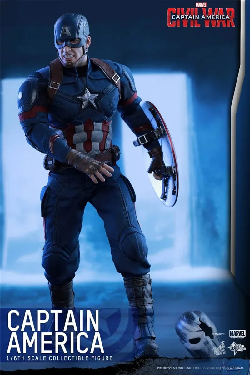IOriginal HOT TOYS MMS350 1/6 Classic Character Captain America 3 Civil War Avengers Action Figure Model Toys 12 inches