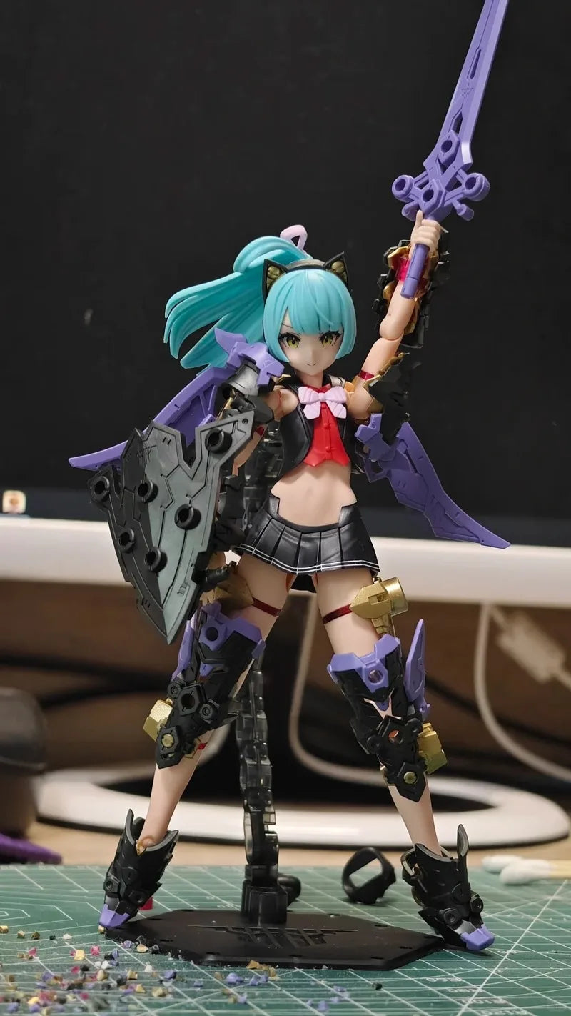 Kotobukiya Original Megami Device Series《Knight：Jet-Black Claw》Action Figure Assembly Model Toys Collectible Model Ornaments