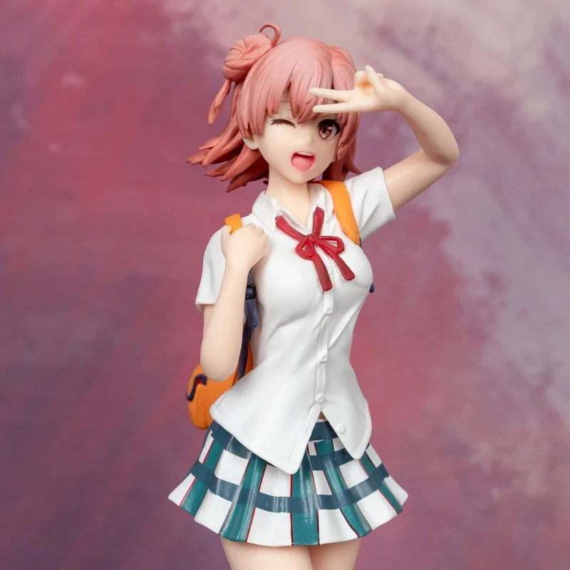24cm My Teen Romantic Comedy Snafu Climax Figuer Yuigahama Yui Cute Anime Collectible Model Desktop Decorations Holiday Gifts