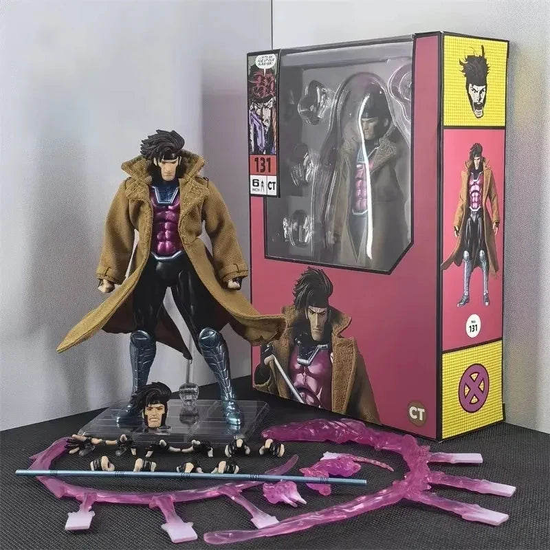 16.5cm Ct Toys Gambit Mafex 131 Figure Shf X-Men Action Figure Pvc Statue Desktop Ornament Model Toy Customized Birthday Gift