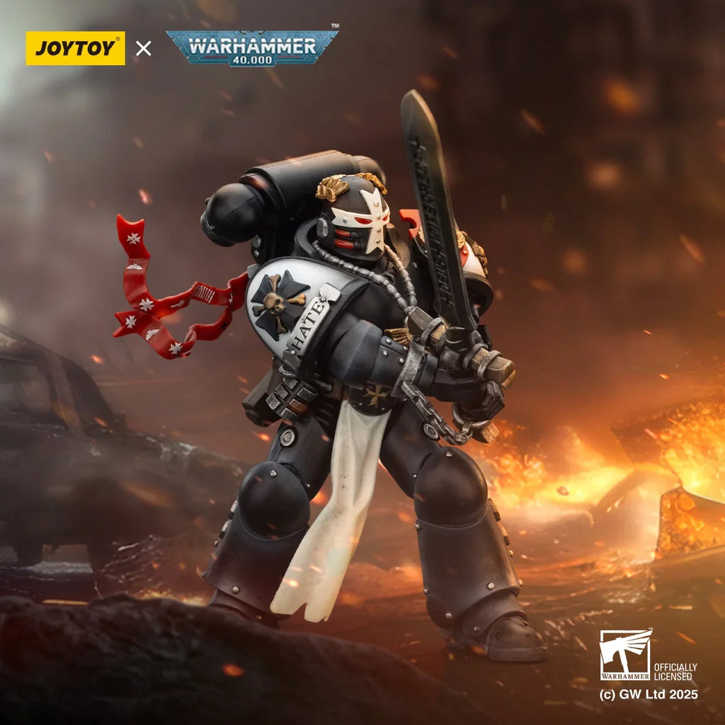【In Stock】JOYTOY Warhammer 40K Black Templars Emperor's Champion"Bayard's Revenge" 1/18 Action Figure