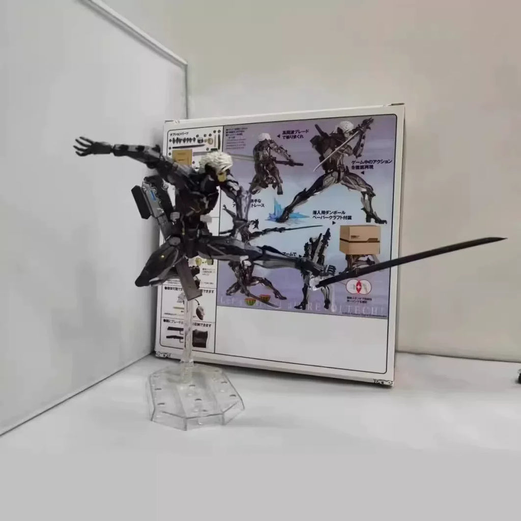 14CM hot Metal Gear Raiden articulated Action figure Metal Gear Character Model ornament Doll Statue Joint Movable game Toy Gift