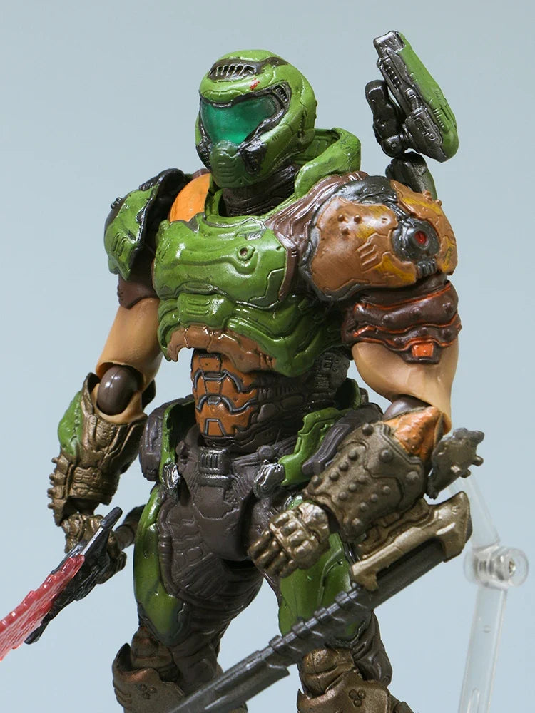 Action Figure Doom Figma Doom Eternal Sp-140 Doom Guy Doom Slayer 1/12 16cm Collection Game Model Statue Anime Movable Toy Gift