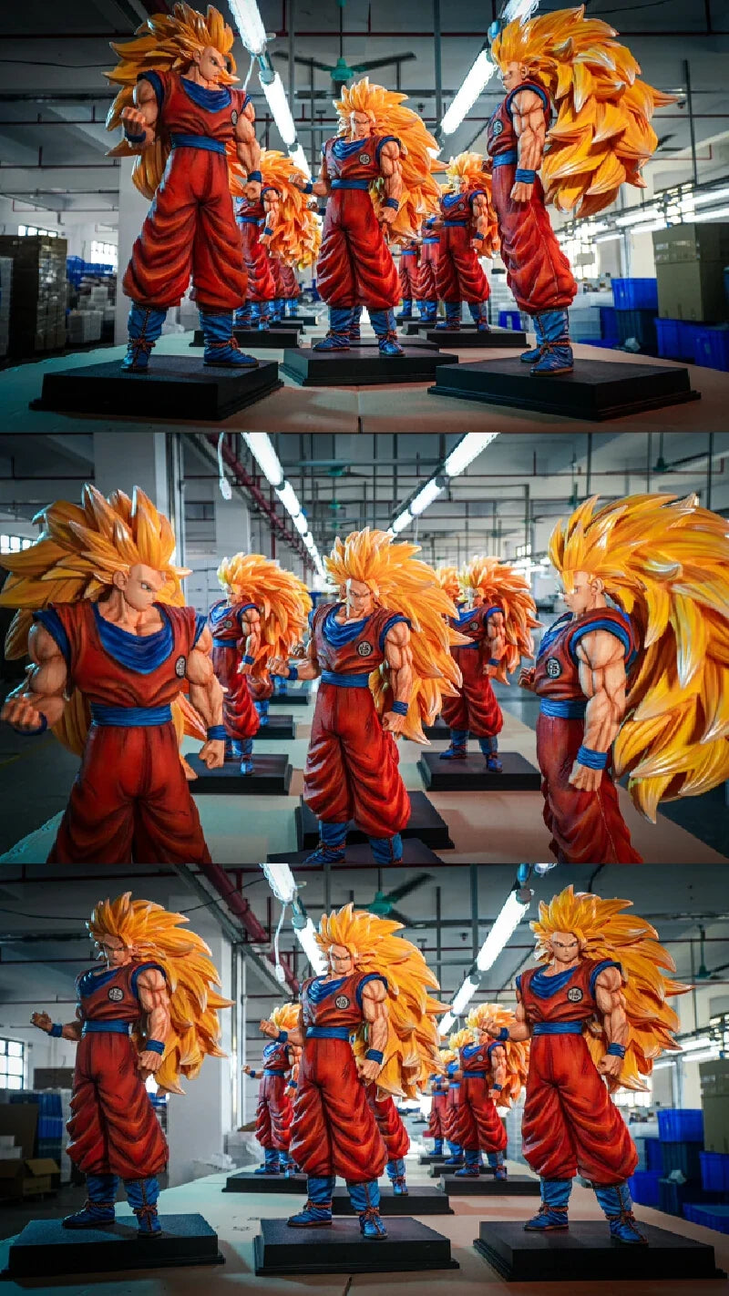 【Hot】56cm Jt Dragon Ball Character 2% Super Three Goku Cartoon Character Model Trend Toy Collection Ornaments Statue Gift