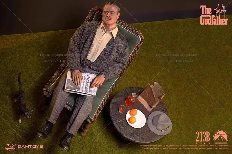 DAMTOYS DAM DMS032 1972 Version Suit Cloth The Godfather Action Figure DMS033 1/6 Gray Vintage Style VITO CORLEONE Mini Figurine