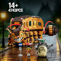 Moc Shop Katzenbus Sammelbausteine Japanisches Anime Spielzeug Kreatives Modell Geschenk für Hayao Miyazaki Anime Fans 4743PCS
