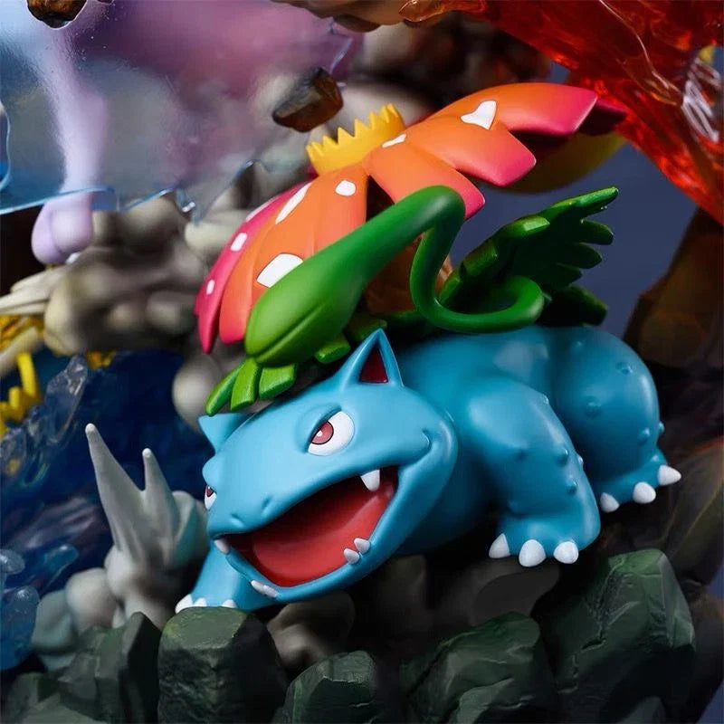 In Stock Pokemon Mewtwo Mew Blastoise Charizard Venusaur Gk Resin Statue Cold Cast Large Size Anime Figure Scene Display Gift