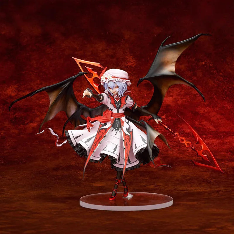 22cm Touhou Project Flandre Scarlet Madness State Game Girl Figure Model Statue Boys Collection Desktop Decoration Ornament Toys