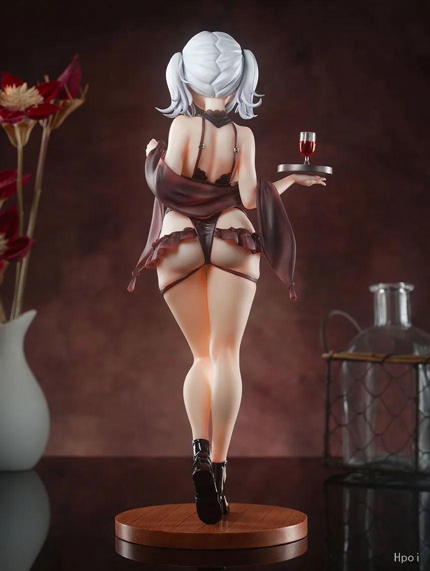 27CM Anime Cynthia Figure Shiny Series Waitress Chasing Eye Ver Standing Model Toy Gift Collection Action Figure PVC