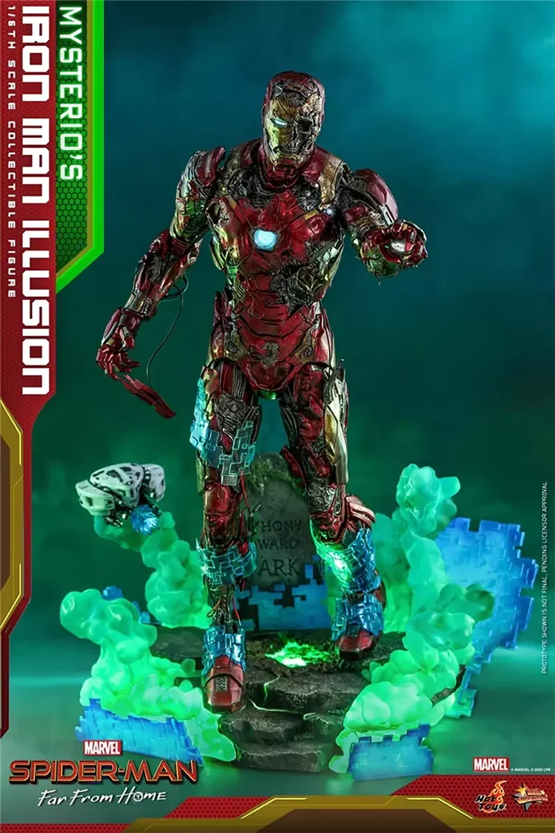 HotToys MMS580 1/6 Spider-Man Far From Home Iron Man Zombie Action Figure Model Toys32cm Collection Scene Ornament Gift