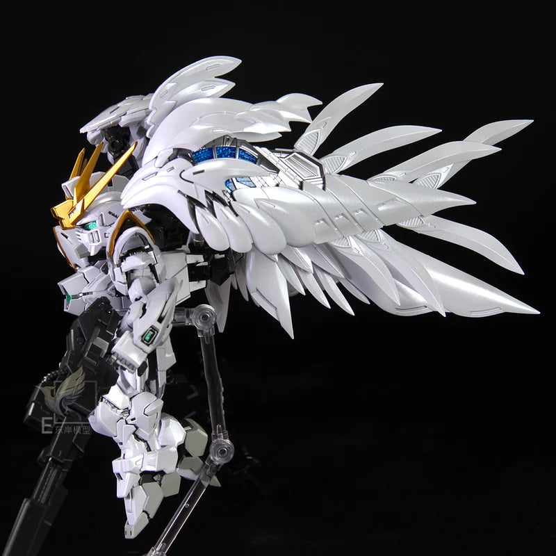 MGSD Wing Zero Snow White Ew Angel Version Spray Painted Plastic Toy Model Kit Action Figures Movable Mecha Model Boys Gifts