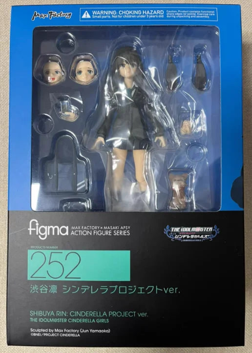 ã€SFã€‘In Stock Original Max Factory Figma252 THE IDOLM STER Cinderella Girls Rin Shibuya Figures Model Anime Collection