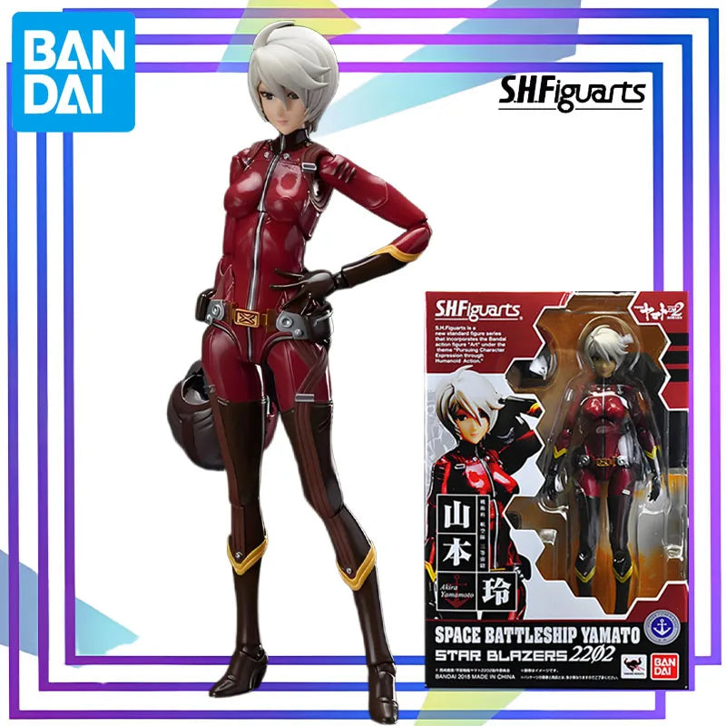 BANDAI Original S.H.Figuarts Series《Space Battleship Yamato 2199: Reiko Yamamoto》Figure Assembly Model Toys Collectible Model
