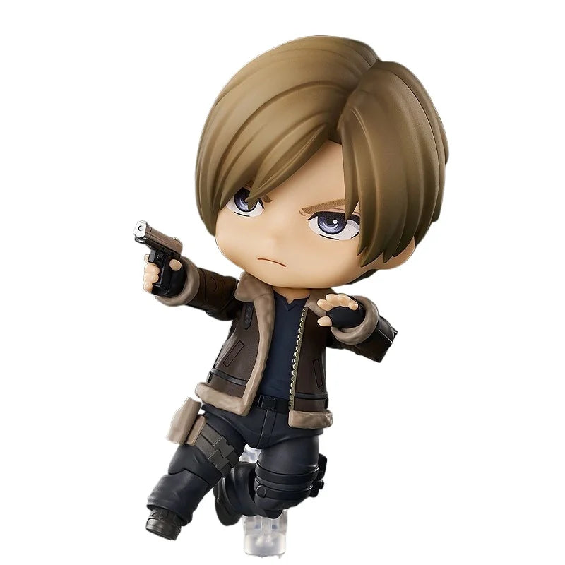 Leon Scott Kennedy Figure 10cm Q Version Cute PVC Action Figure Amine Birthday Gift Collectible Figurine Aixlan #2337