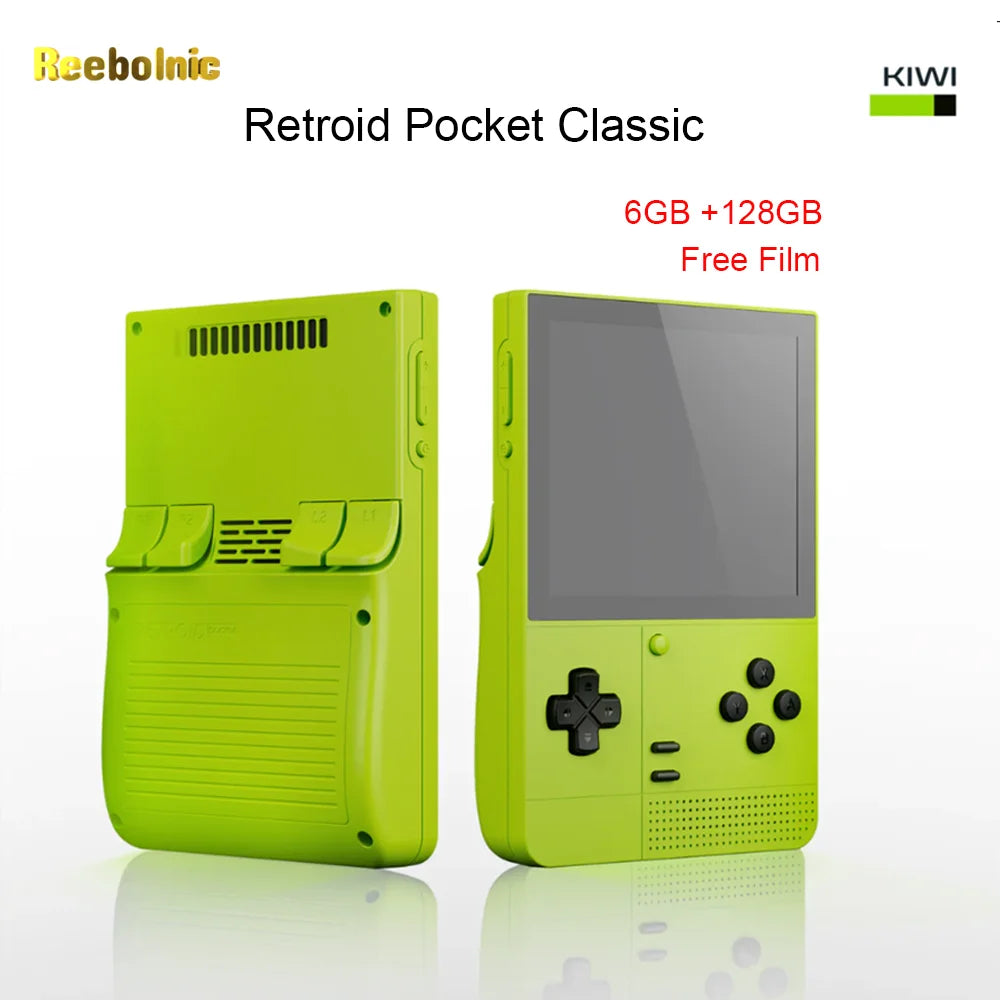Reebolnic Retroid Pocket Classic Handheld Game Console 3.92Inch Screen 6GB 128GB G1 Gen2 Video Game Console RP Classic Boy Gifts