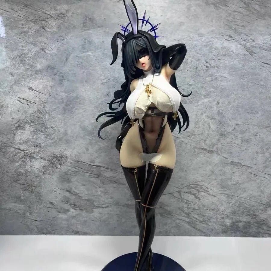 30cm Beautiful Girl Character Black Nun Bear Panda Rabbit Girl Anime Character Collection Model Desktop Decoration Holiday Gift