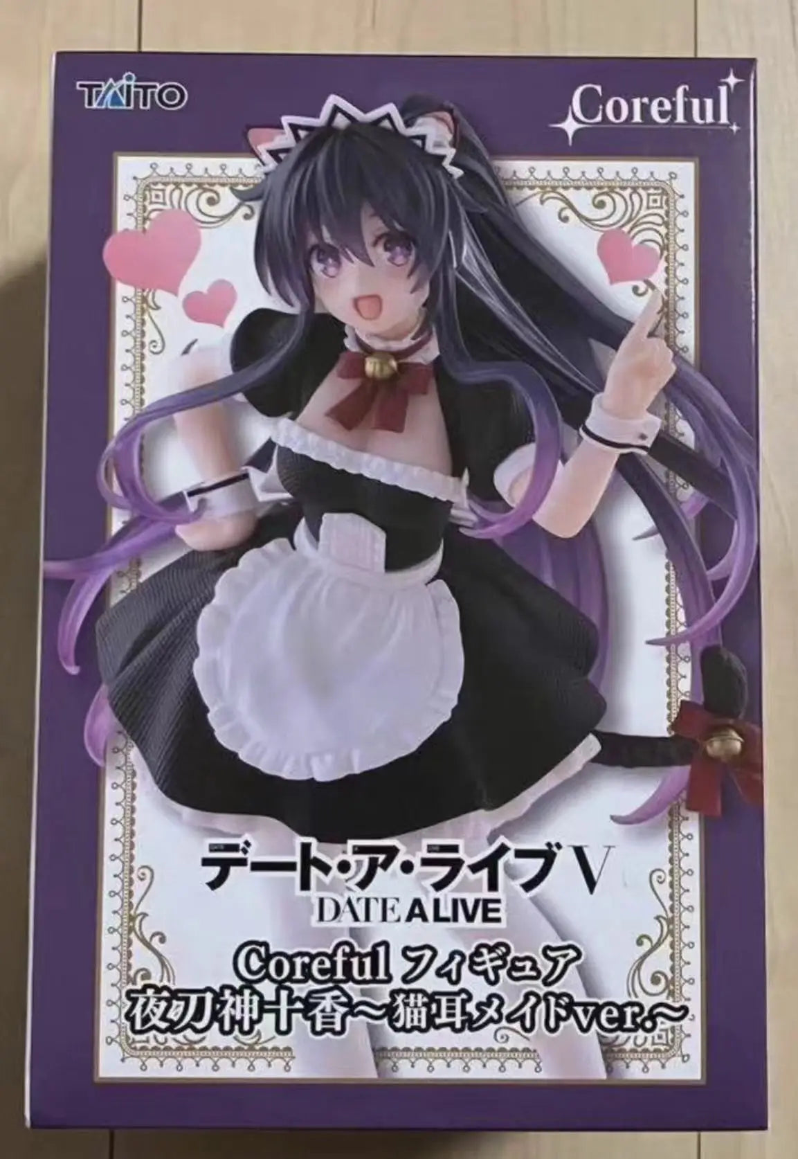 '-In Stock Original TAiTO DATE A LIVE Yatogami Tohka Cat Ear Maid 18cm Anime Figure Toys Doll Statue