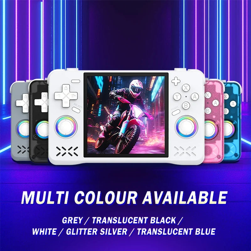 Newest XF40H Retro Handheld Game Console Linux 4.0'' IPS Screen Supports  WiFi Glowing Rocker Portable Pocket Video Games Player