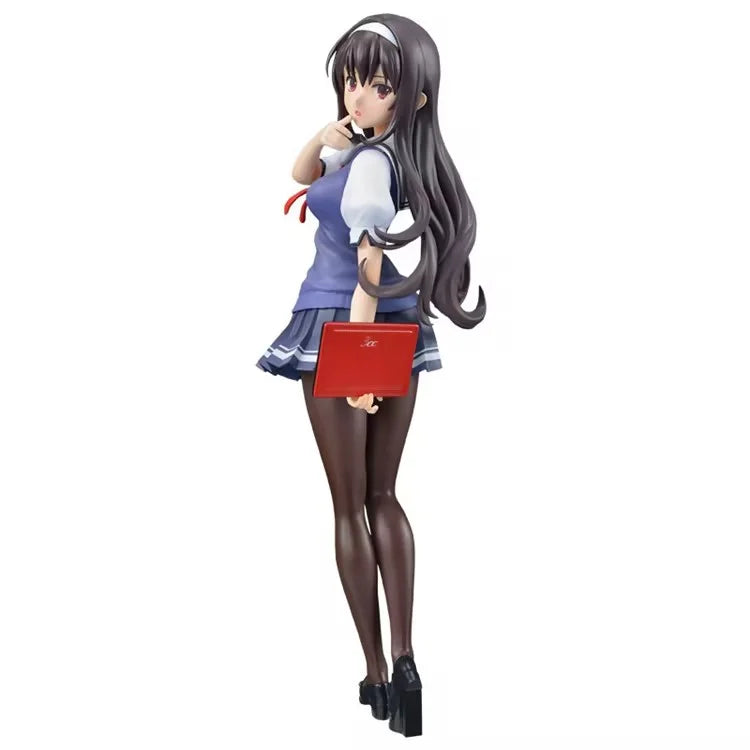 20CM Anime Saenai Heroine no Sodatekata ♭  Figure Kasumigaoka utaha Stand Animation Model Toys Gifts Collection Decoration PVC